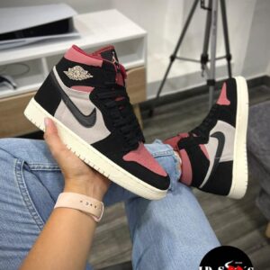 JORDAN RETRO 1 BOTA NEGRO-VINO
