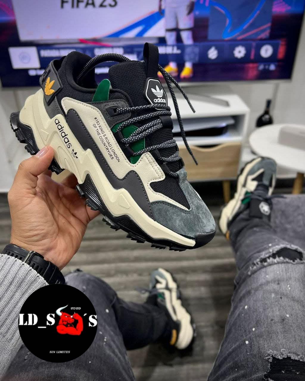 ADIDAS STARLIFE GRIS-VERDE