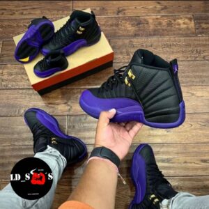 JORDAN RETRO 12 NEGRO-MORADO