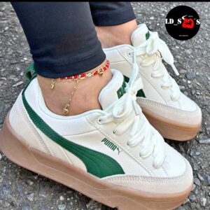 PUMA PARK BEIGE-VERDE