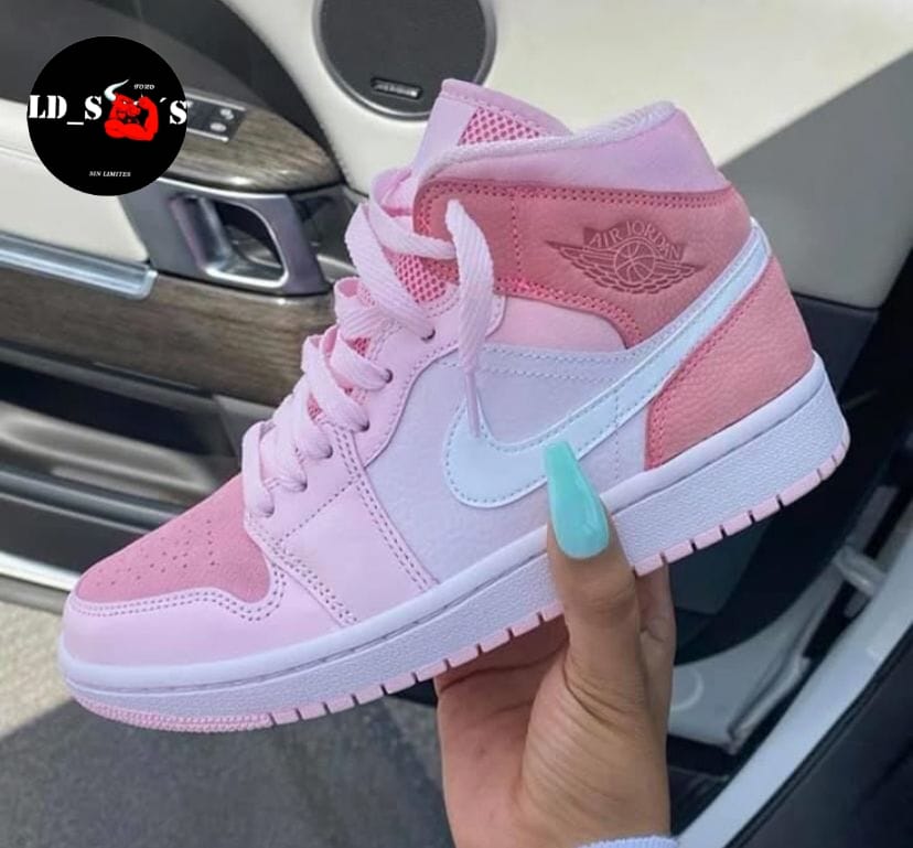 JORDAN RETRO 1 BOTA ROSA