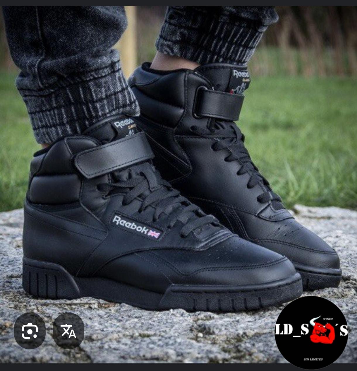 REBOOK Ex-O-Fit Hi NEGRO