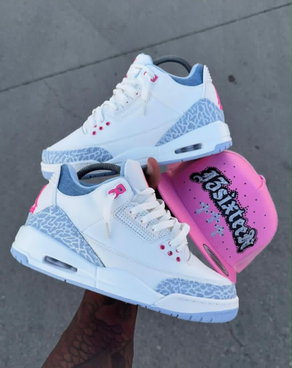 JORDAN RETRO 3 BLANCO-AZUL